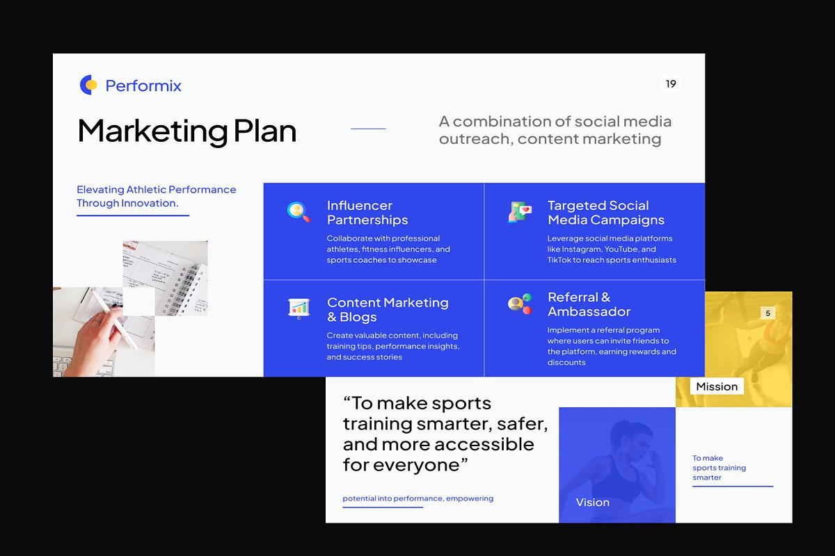 Performix - Sports Pitch Deck KIT, an UI Kit Template by Creative Perspective (Photo 6 of 7)