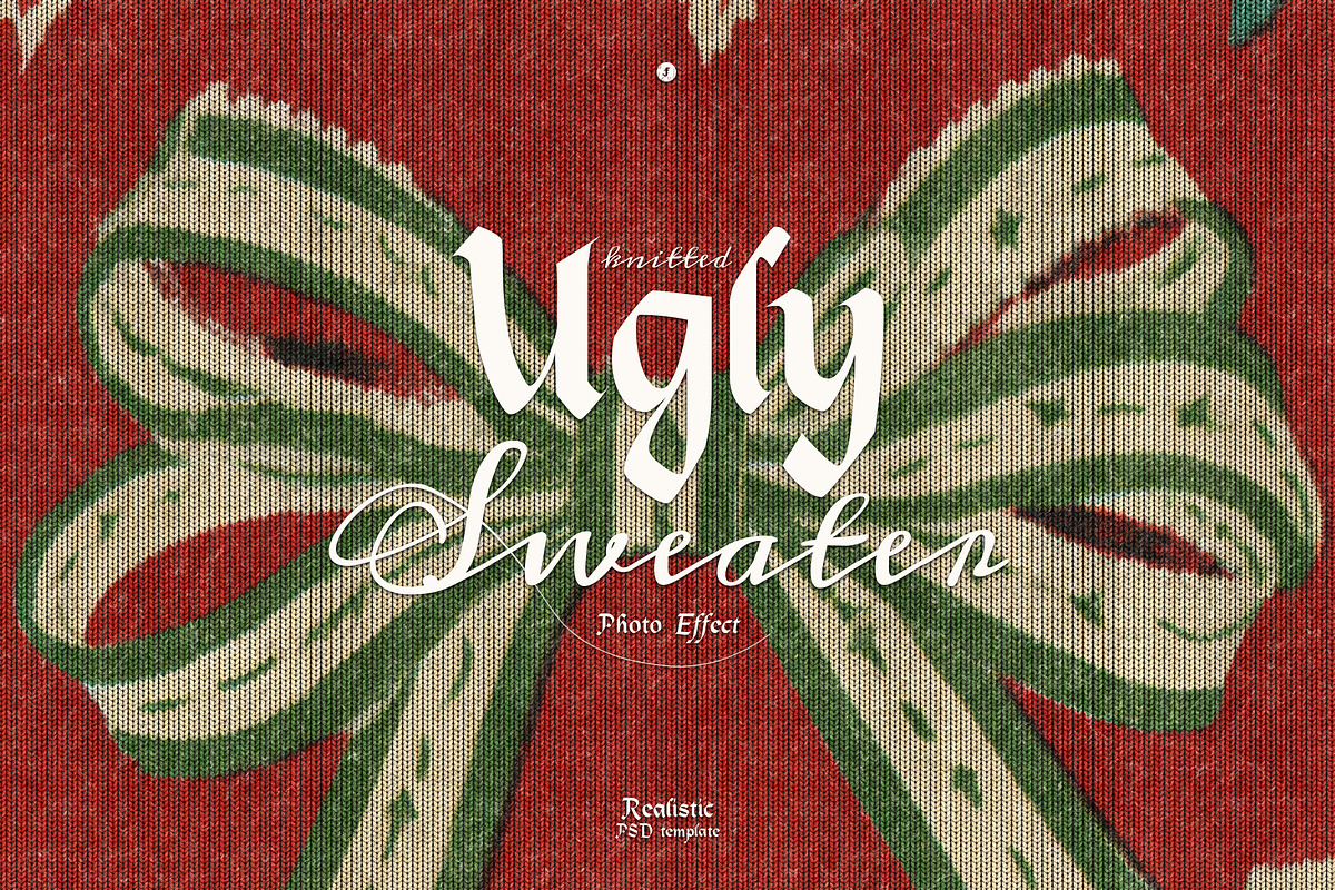 Ugly Sweater Photo Effect, a Layer Style Add-On by Freezerondigital (Photo 1 of 11)