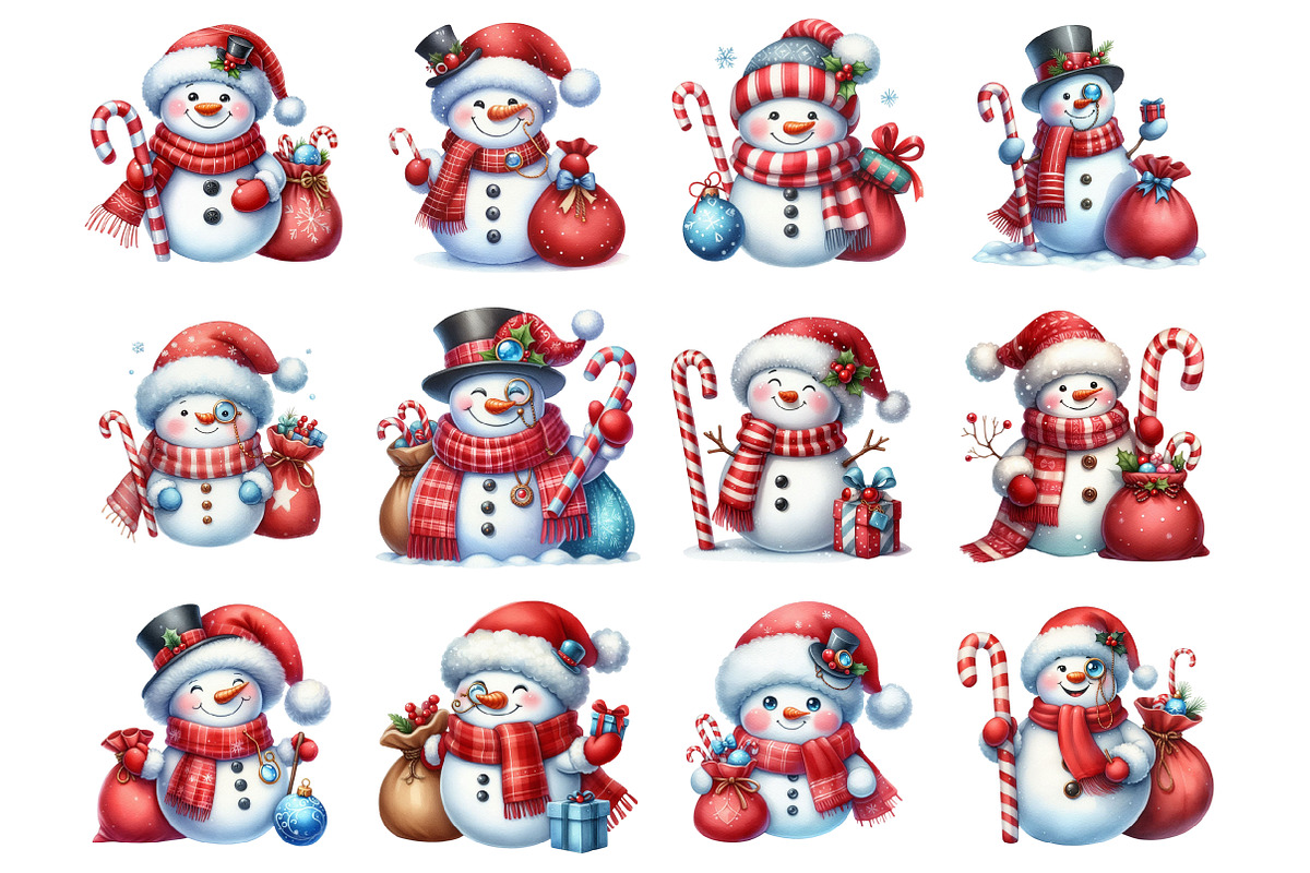 Silver Christmas Snowman, an Illustration by Design Market (Photo 4 of 4)