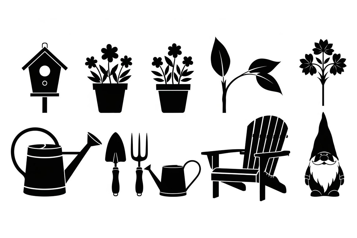 50 Botanical Garden Silhouette bundl, an Illustration by Designs_River (Photo 9 of 51)