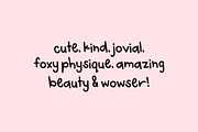 Baker's Dozen Font, a Handwritten Font by Miss Tiina (Thumbnail 3 of 5)