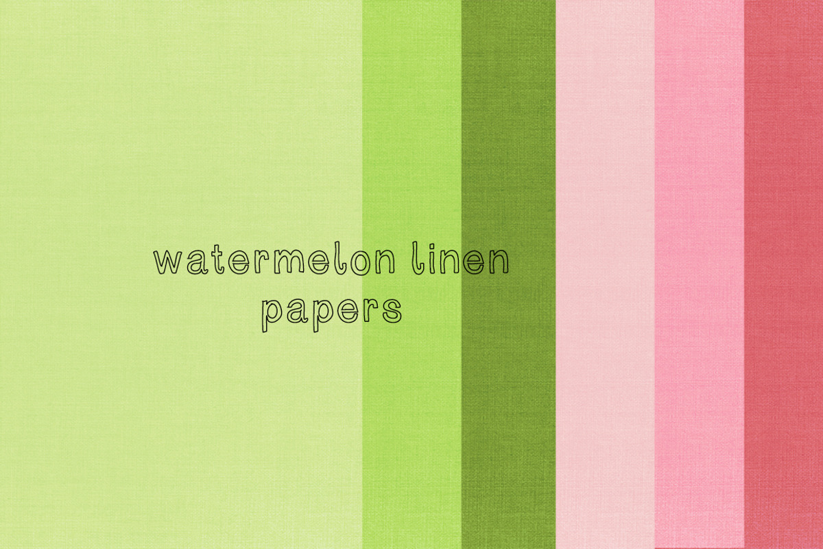 Watermelon Linen Papers, a Pattern Graphic by Maybe Sparrow Designs