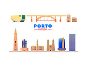 Porto Portugal skyline illustration, an Illustration by Sky and glass (Thumbnail 7 of 7)