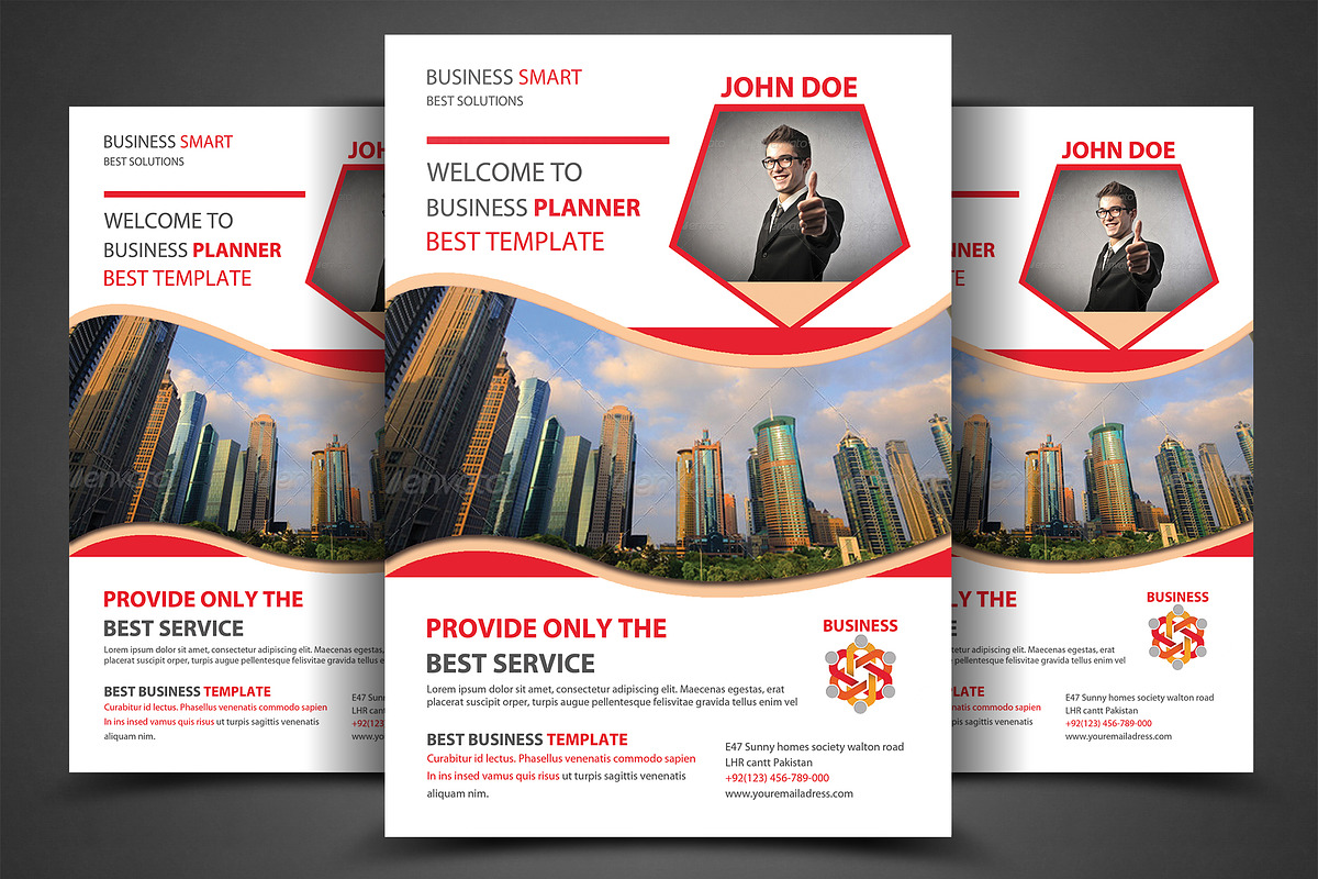 Corporate Business Flyer Template, a Flyer Template by AfzaalGraphics (Photo 1 of 4)