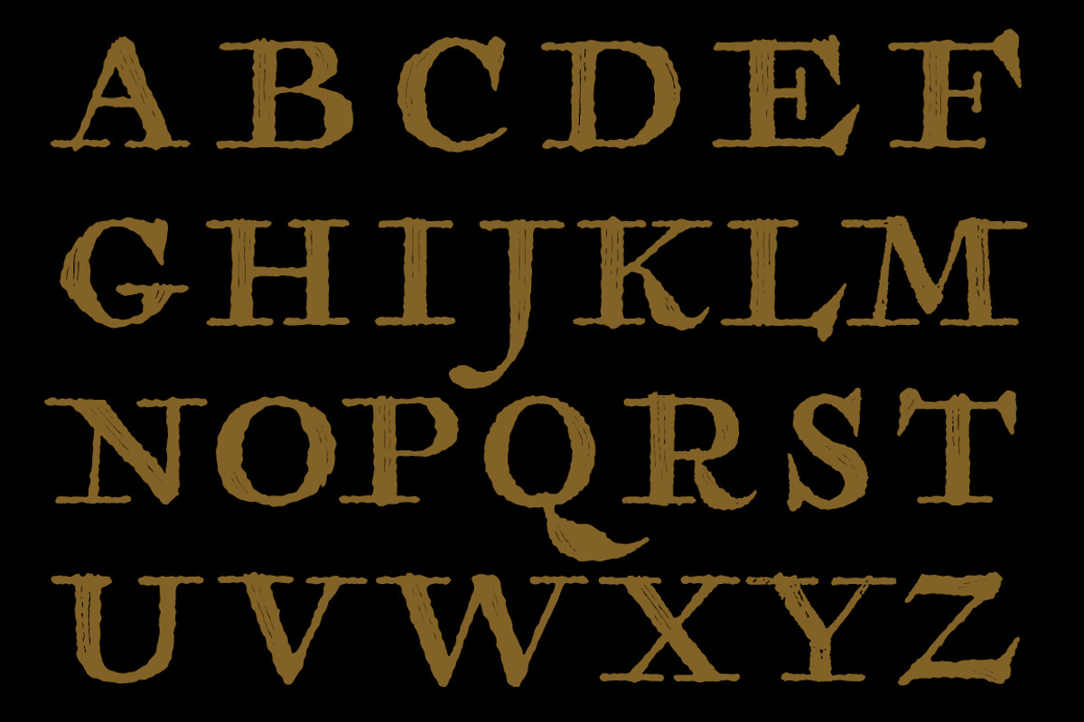 Antiquarian, an 18th-century map font preview 4