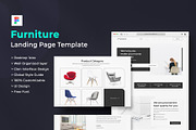 Furniture Landing Page Template, a Landing Page Template by design_hut (Thumbnail 1 of 3)