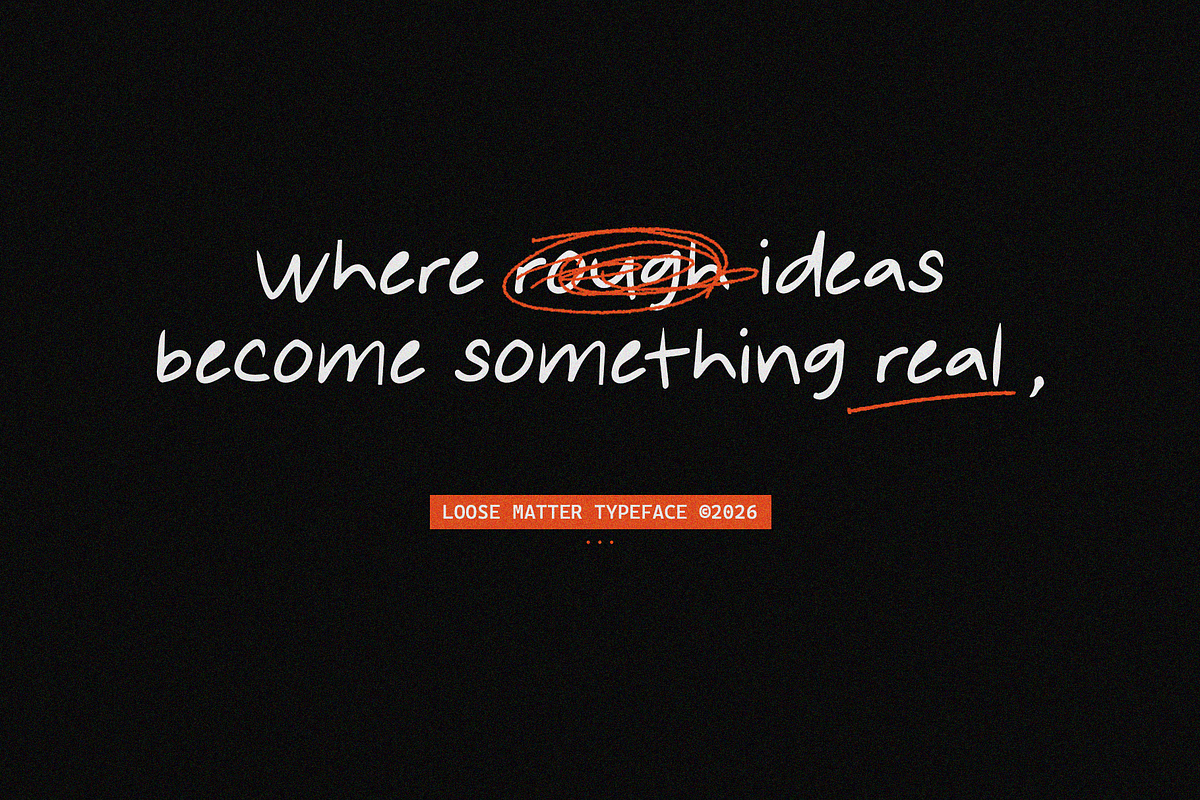 Loose Matter - Handwritten Font, a Handwritten Font by Hasbi Creative (Photo 12 of 12)