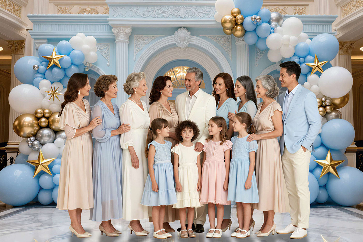 Blue Birthday Balloon Backdrops, a Background Graphic by 3Motional (Photo 3 of 20)