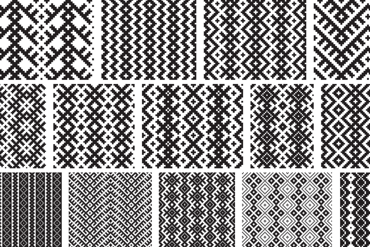 26 vector seamless patterns, a Pattern Graphic by tamara.comotomka (Photo 1 of 3)