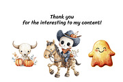 Wild West Halloween Clipart Bundle, a Seasonal Illustration by InkyQueenArt (Thumbnail 5 of 5)