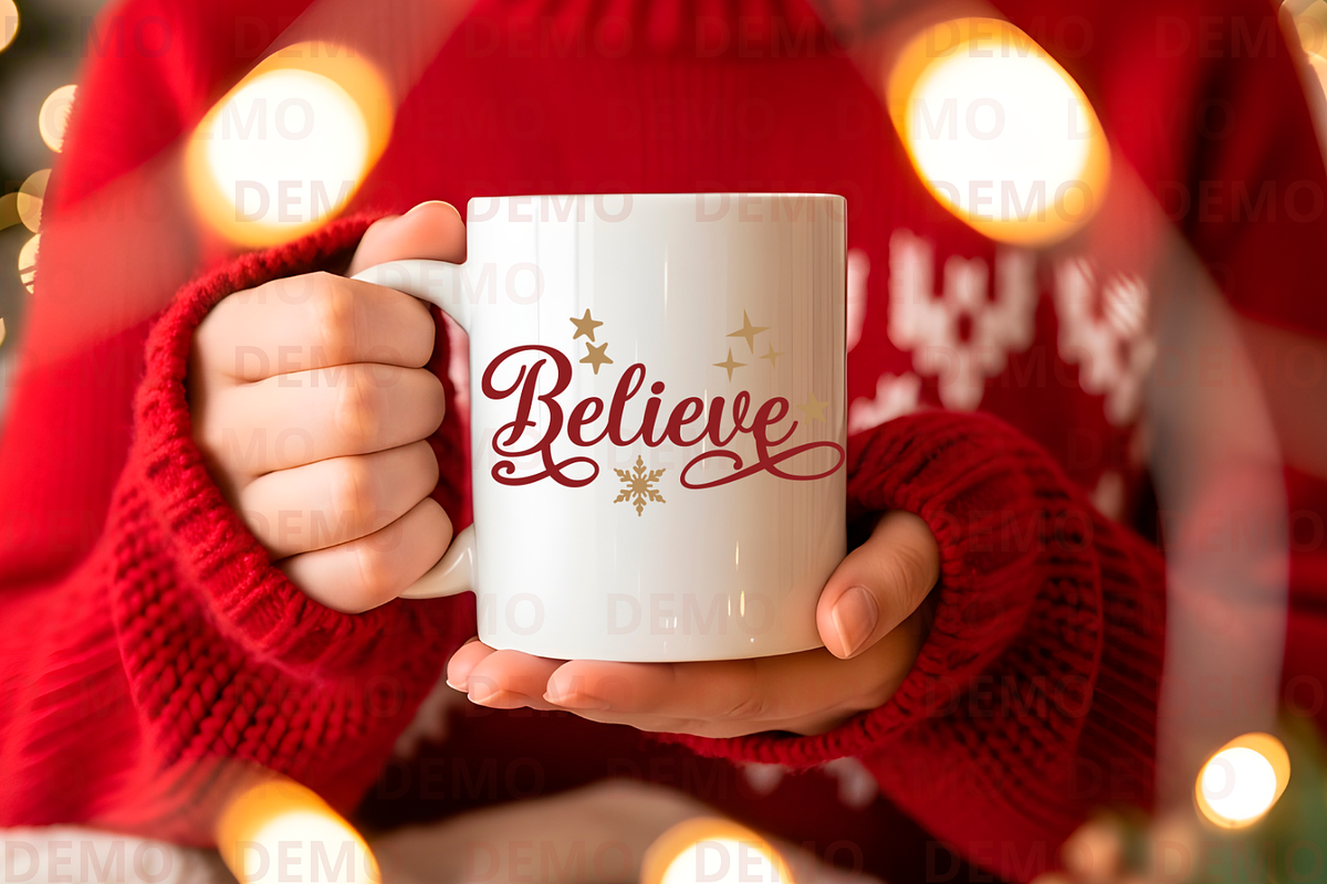 Christmas 11oz Mug Mockup – Holiday, a Cups & Container Mockup by animatizmagix (Photo 4 of 4)
