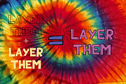 Teen Summer - Layered font + Clipart, a Font by arausidp (Thumbnail 5 of 7)