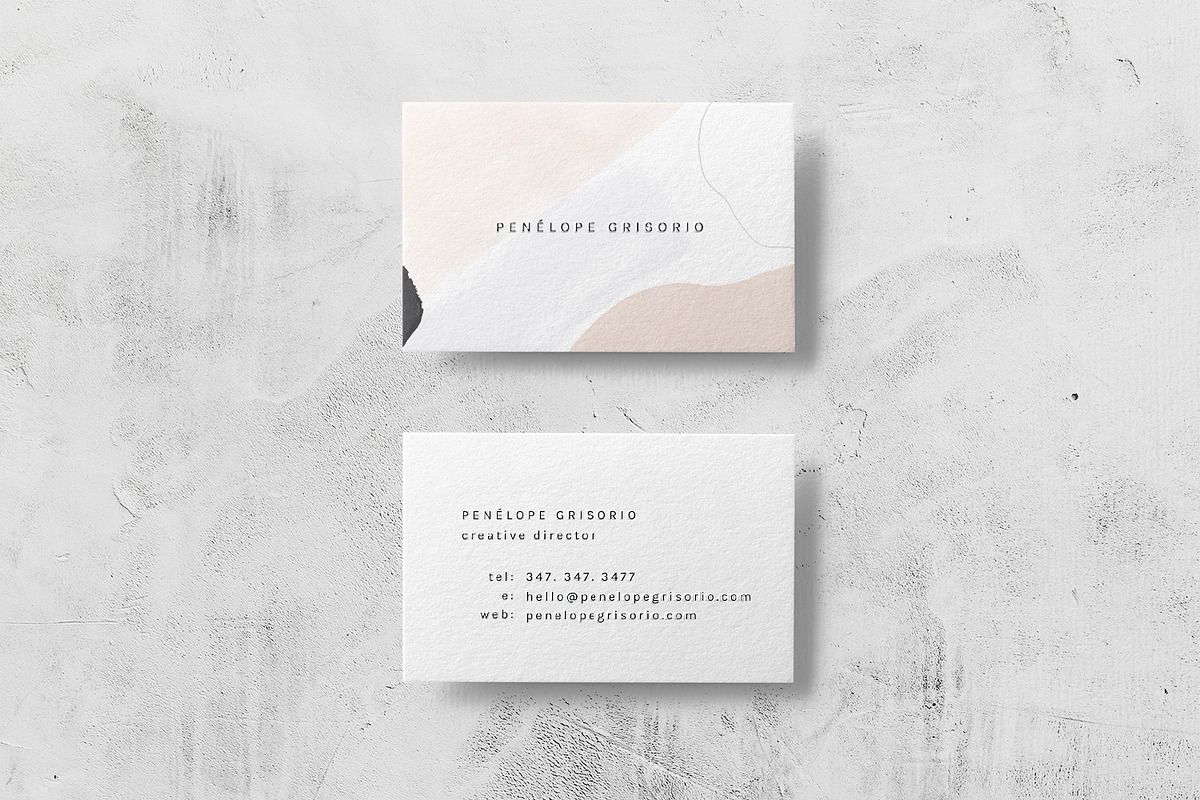 Penelope Business Card Template, a Business Card Template by The Denizen Co. (Photo 4 of 5)