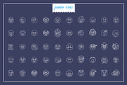 Emojis Line Icons V2, an Outline Icon by Jumbo Icons (Thumbnail 4 of 5)
