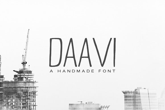 Daavi Handmade Sans Serif Font preview 7