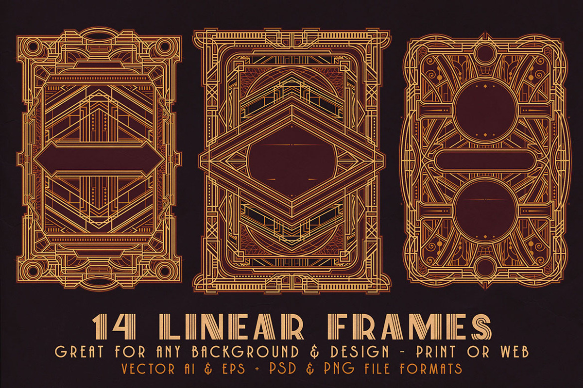 SALE Art Deco Toolkit, a Background Graphic by Cruzine (Photo 60 of 111)