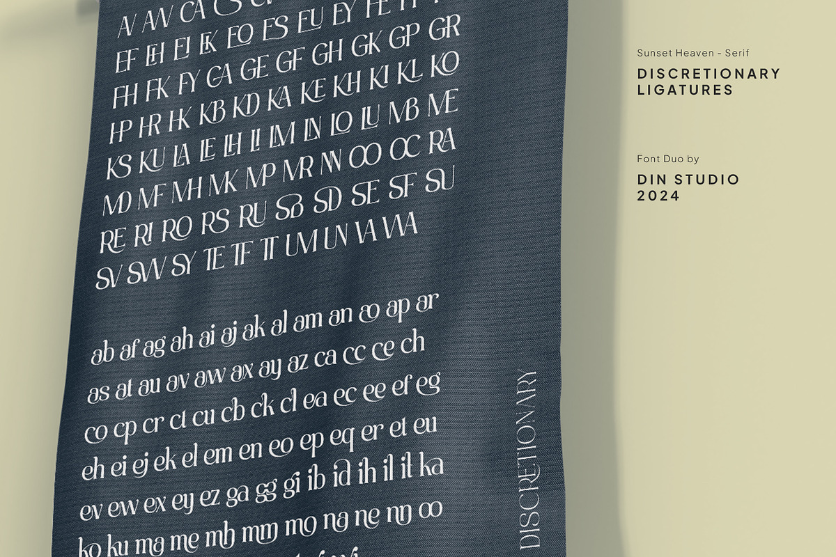 Sunset Heaven, a Serif Font by din-studio.com (Photo 11 of 15)