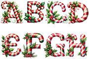 Christmas Alphabet Clipart Bundle, an Illustration by DreamArtGraphic (Thumbnail 3 of 6)