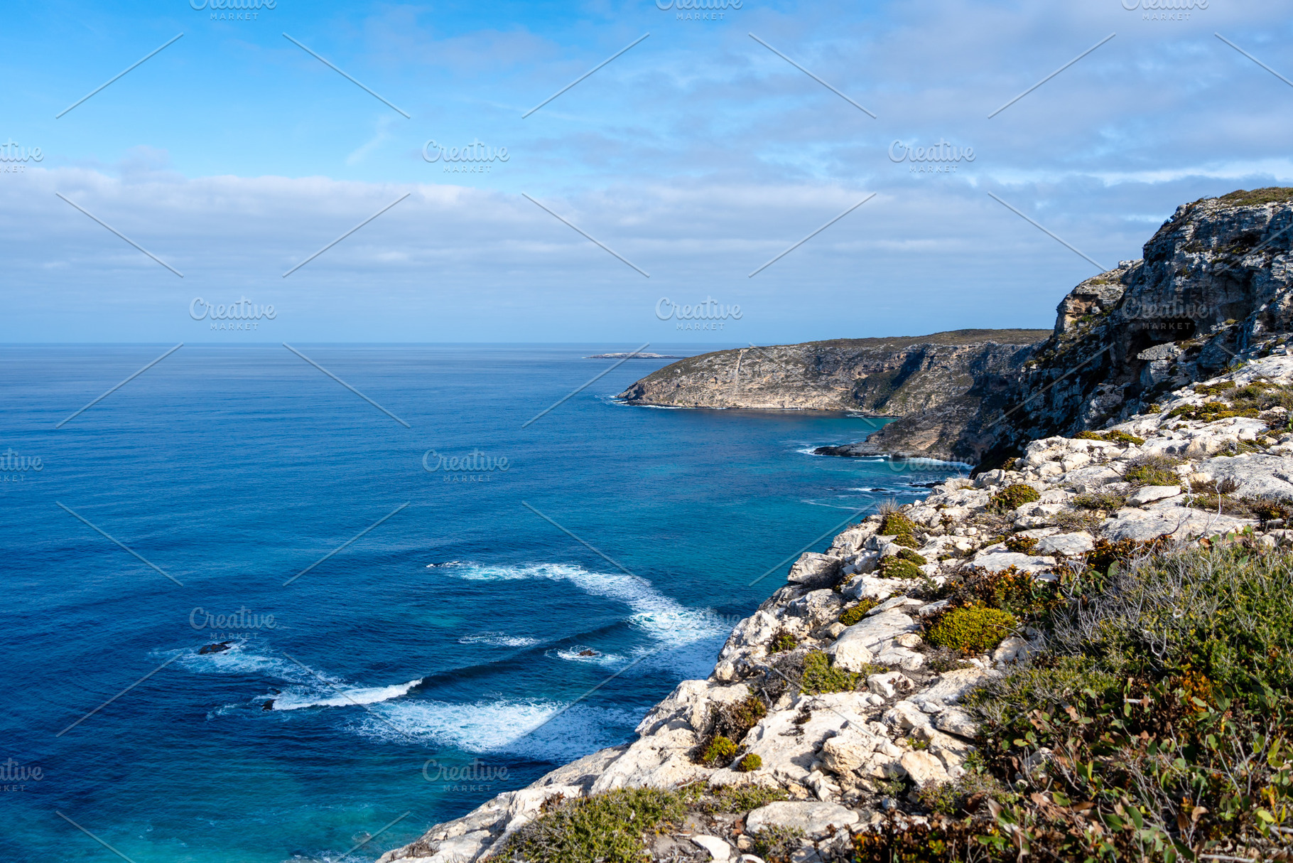 Cliffs near Remarkable Rocks in Flinders Chase National Park, Au, a Nature Photo by GoodGoods