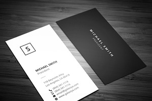 Minimal Vertical Business Cards