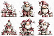 Whimsical Christmas Santa Clipart, an Illustration by Craft Nest (Thumbnail 3 of 6)