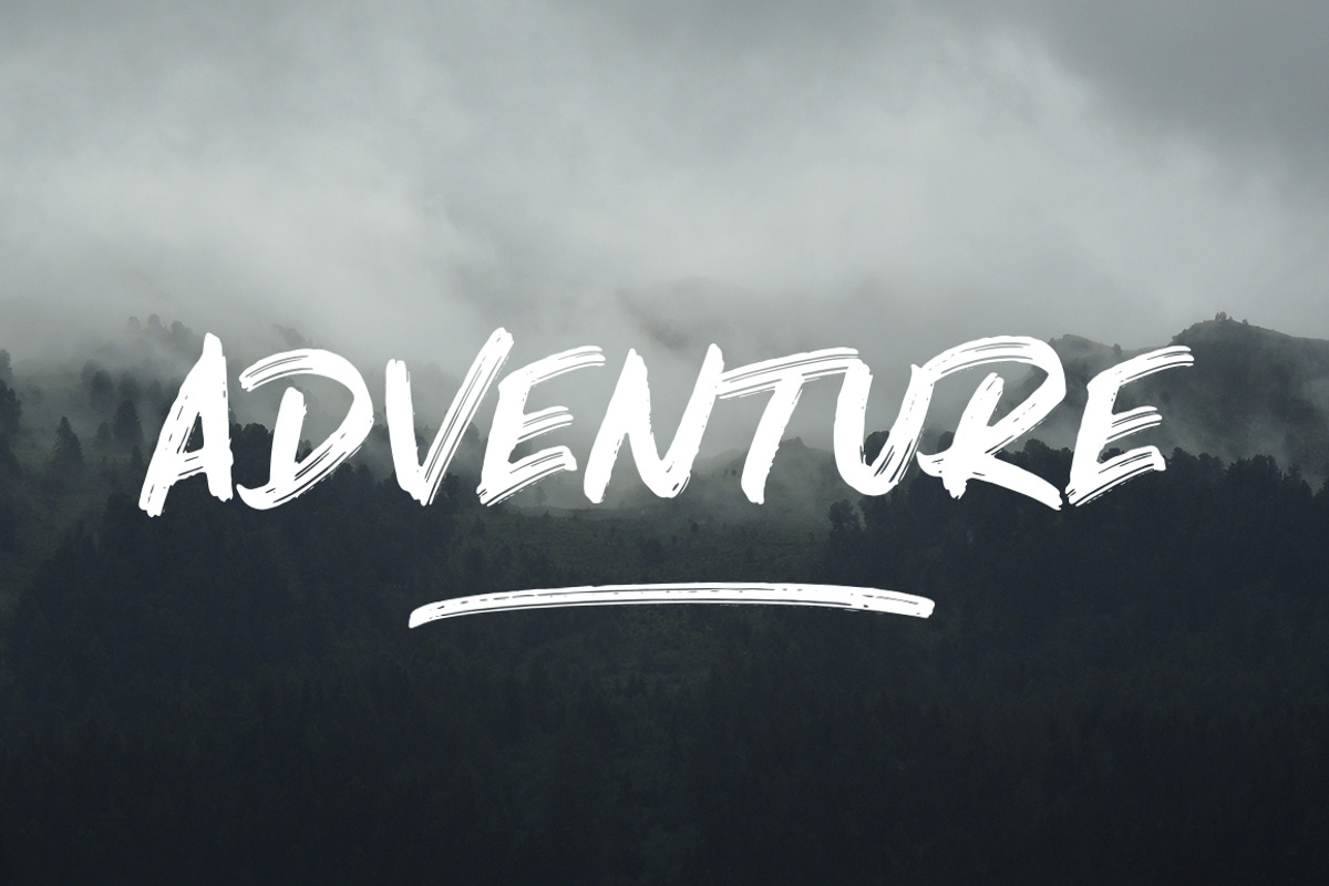 North Port | All Caps Brush Font preview 6