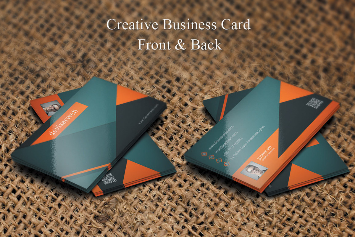 Creative Business Card, a Business Card Template by DeviserWeb (Photo 1 of 2)