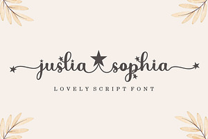 Juslia Sophia - A Unique Script Font