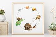 Snails Life Cycle Clip Arts & Print, an Animal Illustration by Tati Bordiu (Thumbnail 2 of 4)