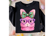 Retro Leopard Happy Easter Bunny Png, an Illustration by designcity5 (Thumbnail 5 of 9)