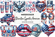 Rhinestone Sparkle American, an Illustration by DreamArtGraphic (Thumbnail 1 of 5)