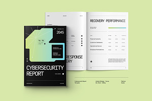 Cybersecurity Report - TEKK, a Brochure Template by fakhroo