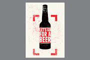 Beer grunge vector poster set., a Food Illustration by PoPaShop (Thumbnail 9 of 9)