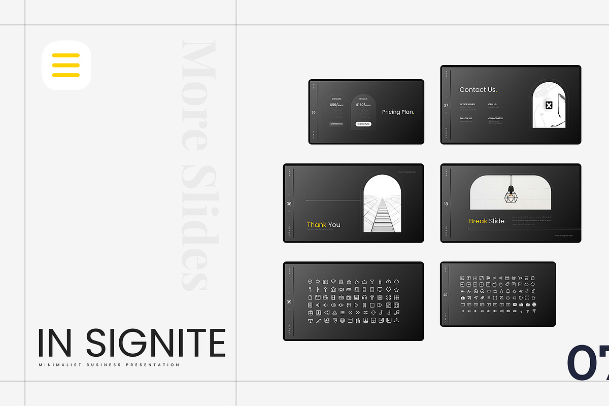 In Signite – Minimalist PowerPoint, a Presentation Template by Ermedia Studio (Photo 8 of 8)