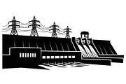 Hydroelectric Dam Power Silhouette, an Illustration by musafir_fashion (Thumbnail 14 of 16)