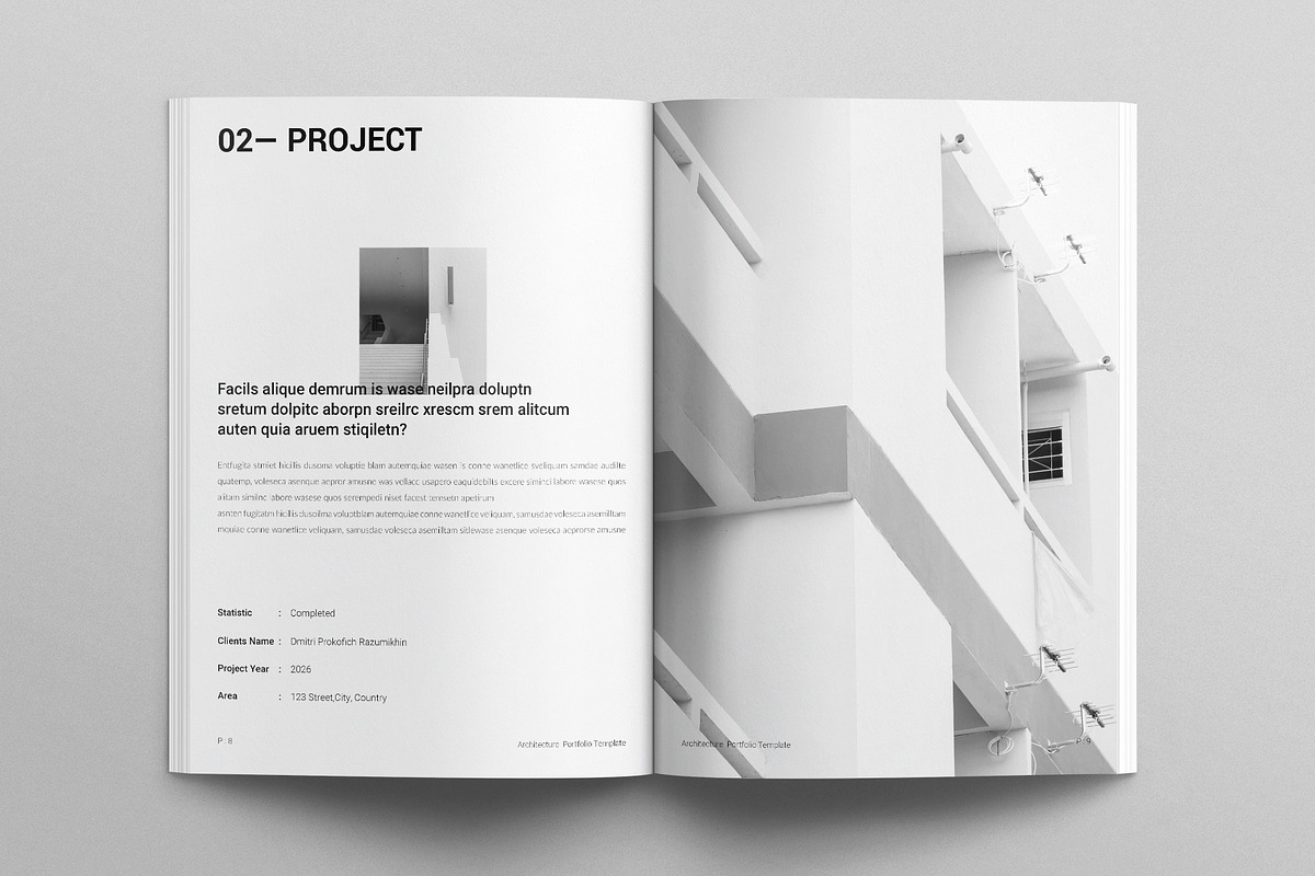 Architect Portfolio Template, a Brochure Template by E-Type (Photo 4 of 7)