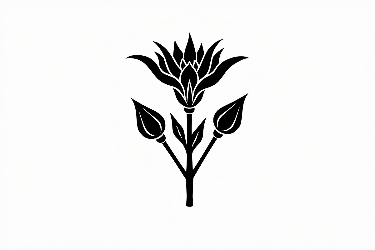 Floral Outline Vector Pack, an Illustration by yasushie (Photo 14 of 21)