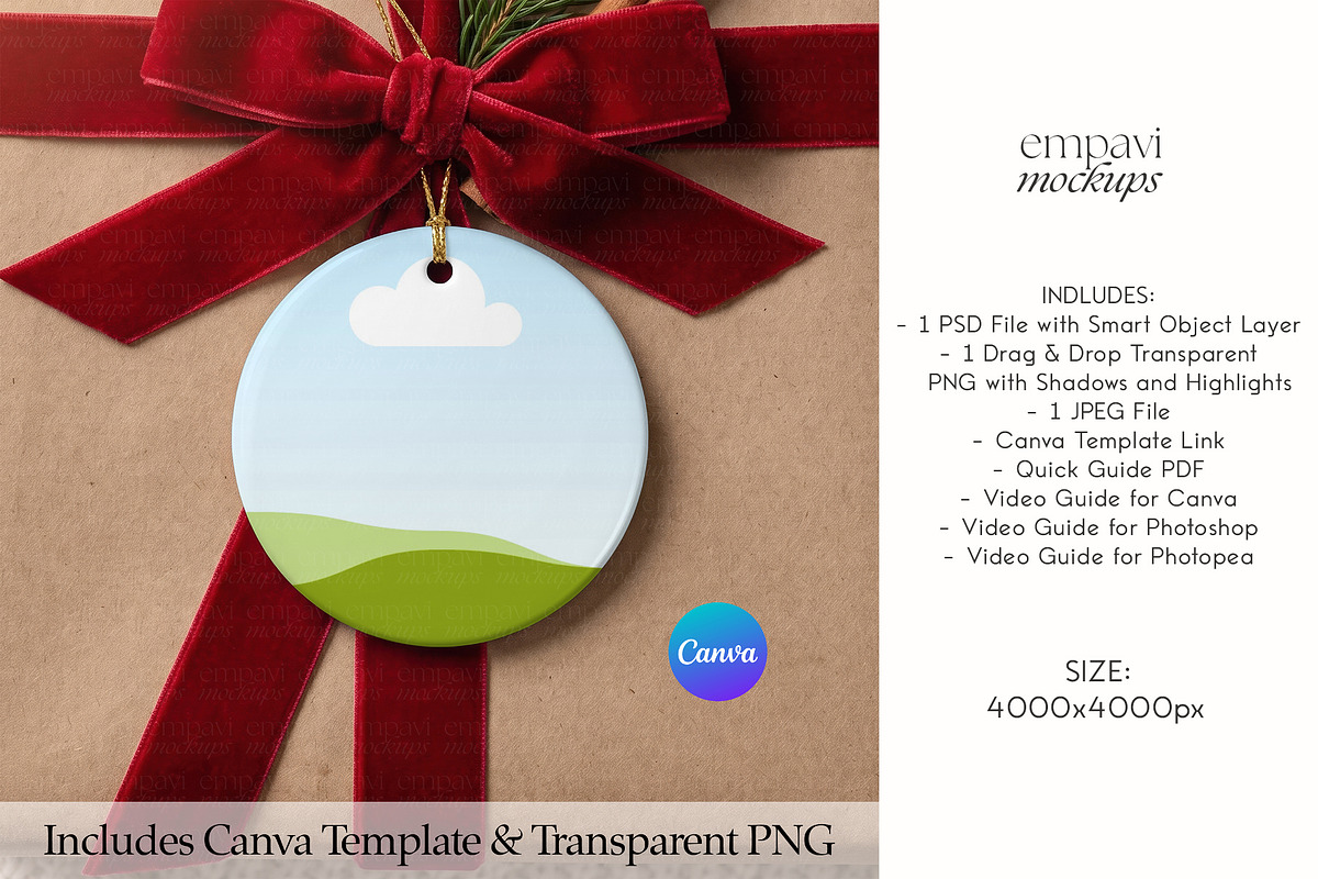 Ornament Mockup, a Household Mockup by EmpaviMockups (Photo 3 of 6)