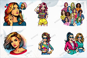 Comic Style Pop Art Girls, a Graphic by designcity5 (Thumbnail 2 of 5)