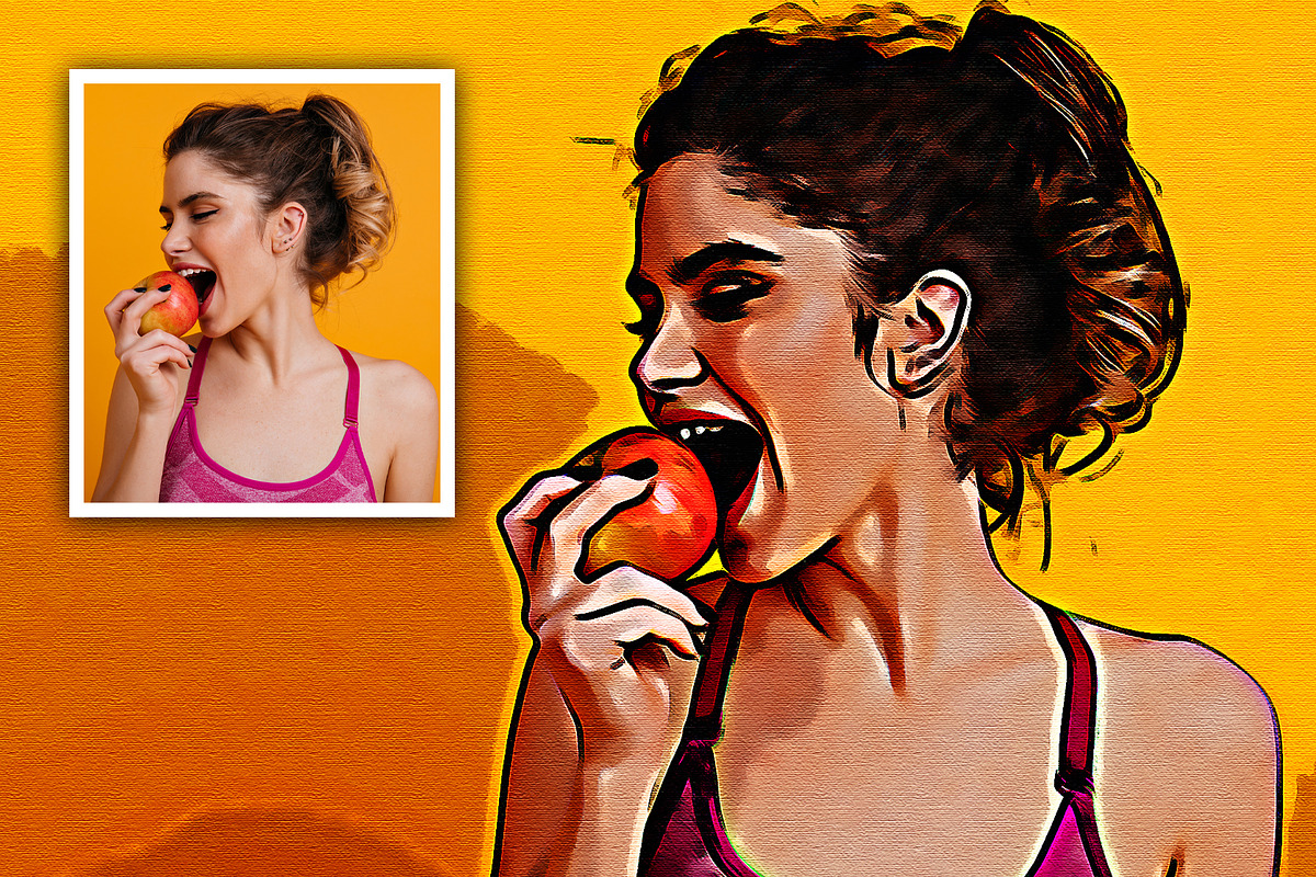 Cartoon Brush Painting Effect, an Action Add-On by DesignCave (Photo 5 of 5)