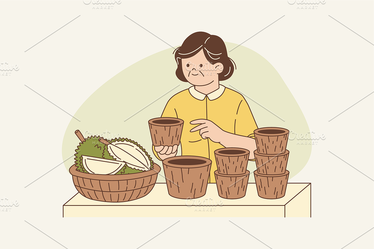 Durian Wonders Illustration, an Object Graphic by Jump Studio (Photo 12 of 12)