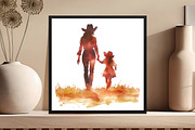 Western Mothers Day Cowgirl Clipart, an Illustration by DreamCafeArt (Thumbnail 5 of 7)