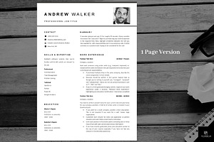 Basic Functional CV With Photo