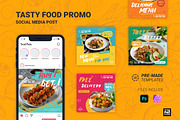 Tasty Food Promo Social Media Post, a Social Media Template by itefan Studio (Thumbnail 1 of 4)