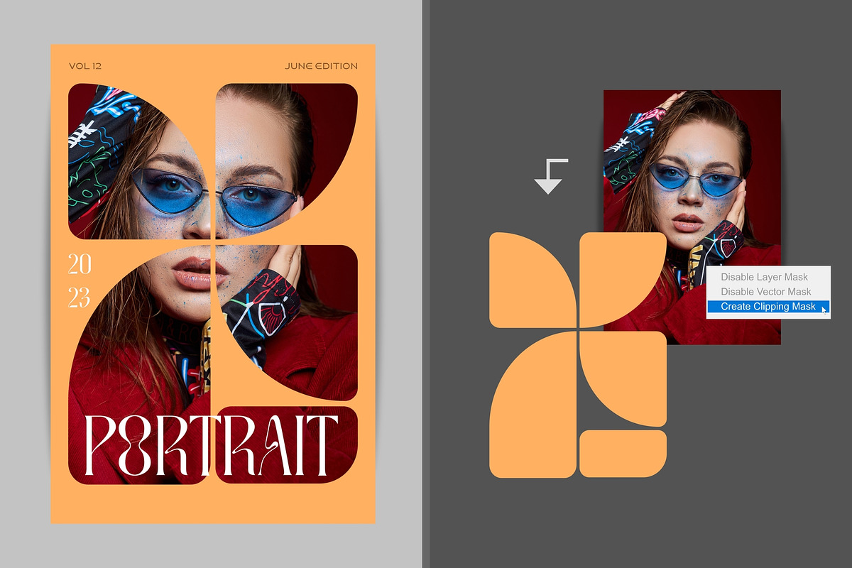 Geometric Mask, Frames and Shapes, a Graphic by Unusual Vectors (Photo 2 of 8)