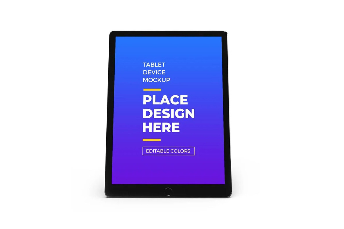 Tablet Device Mockup Template Set, an iPad Mockup by DesignRushMarket (Photo 7 of 11)