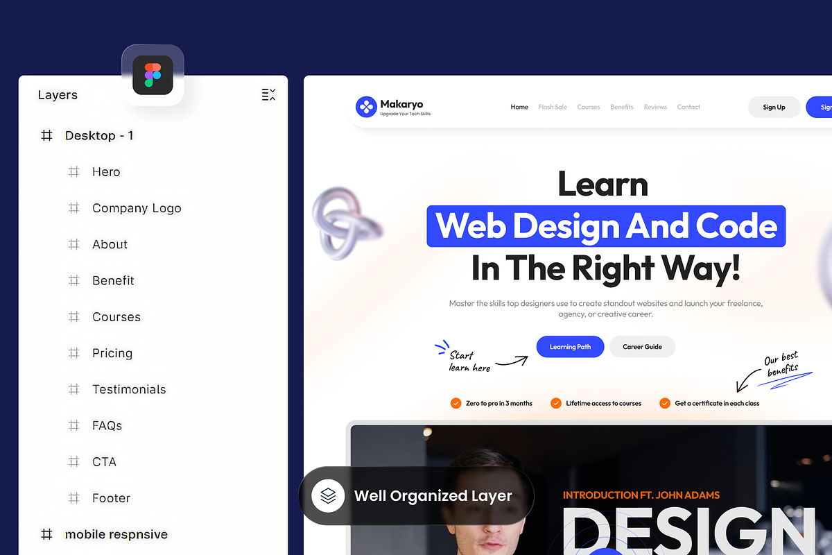 Makaryo - Online Course Landing Page preview 2