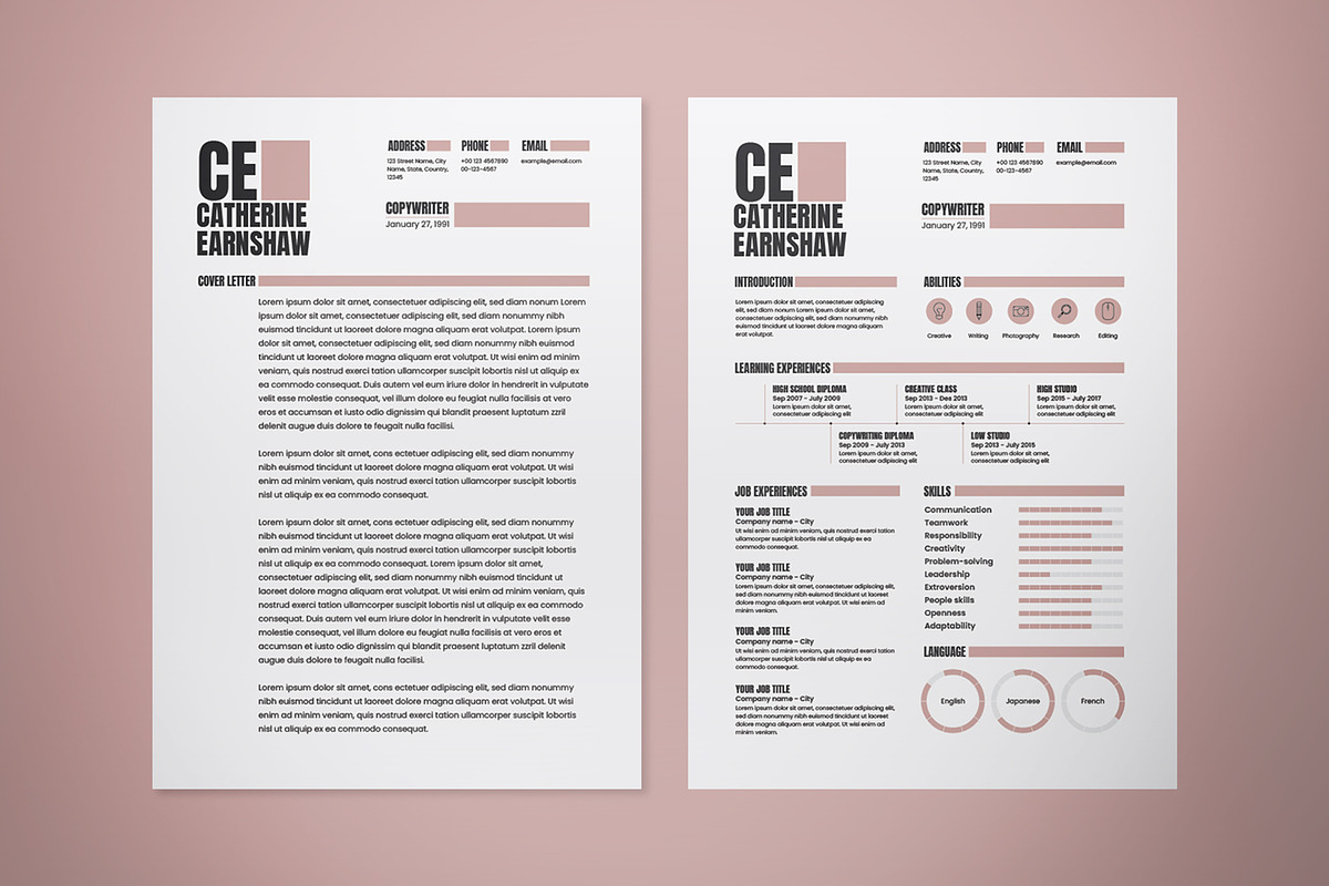 Brown Professional Modern Resume, a Resume Template by The Good Store (Photo 1 of 3)