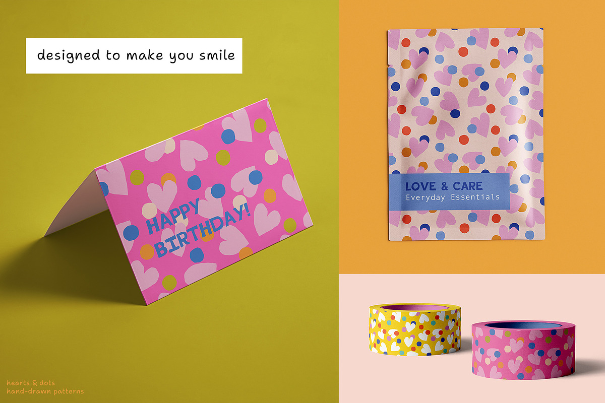 Hearts & Dots seamless patterns, a Pattern Graphic by iliveinoctober (Photo 10 of 12)