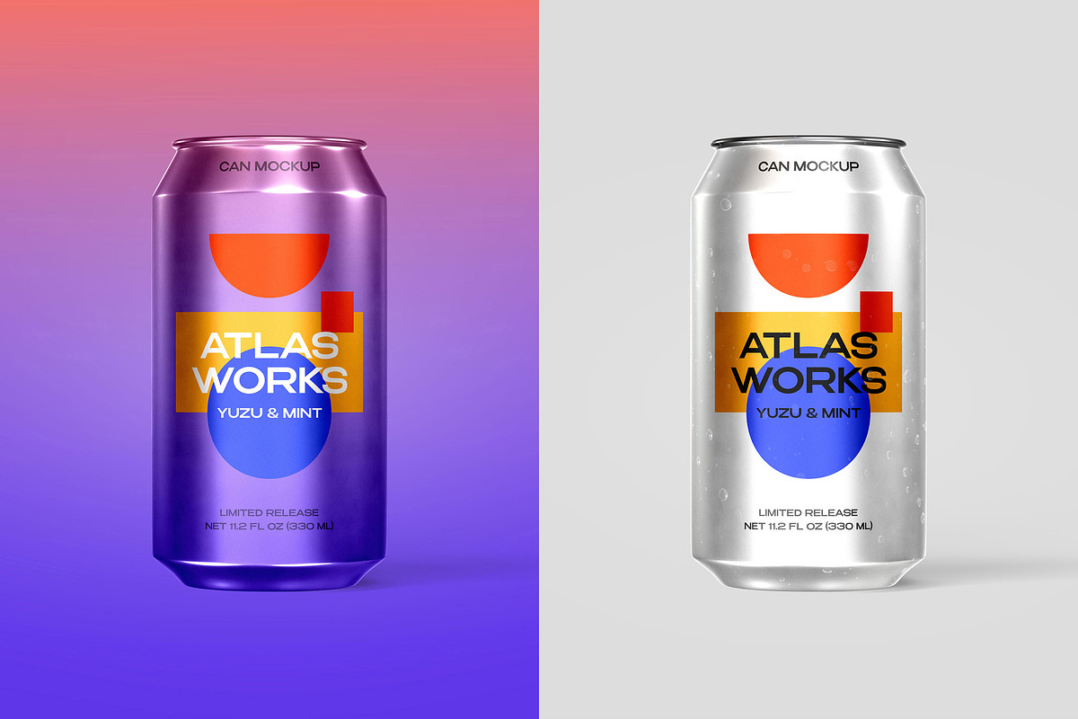 330ml Can Mockup, a Packaging Mockup by pixelbuddha.net (Photo 1 of 7)